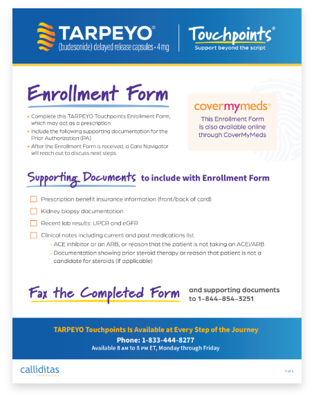 Tarpeyo Touchpoints PDF cover