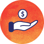  Savings and support icon