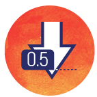 Proteinuria under 0.5 mg per day icon