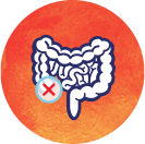 Intestinal hot spot icon