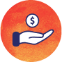 Financial assistance icon