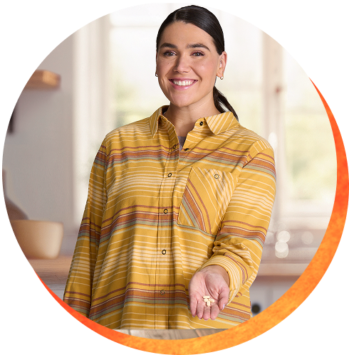 Smiling female hypothetical patient image